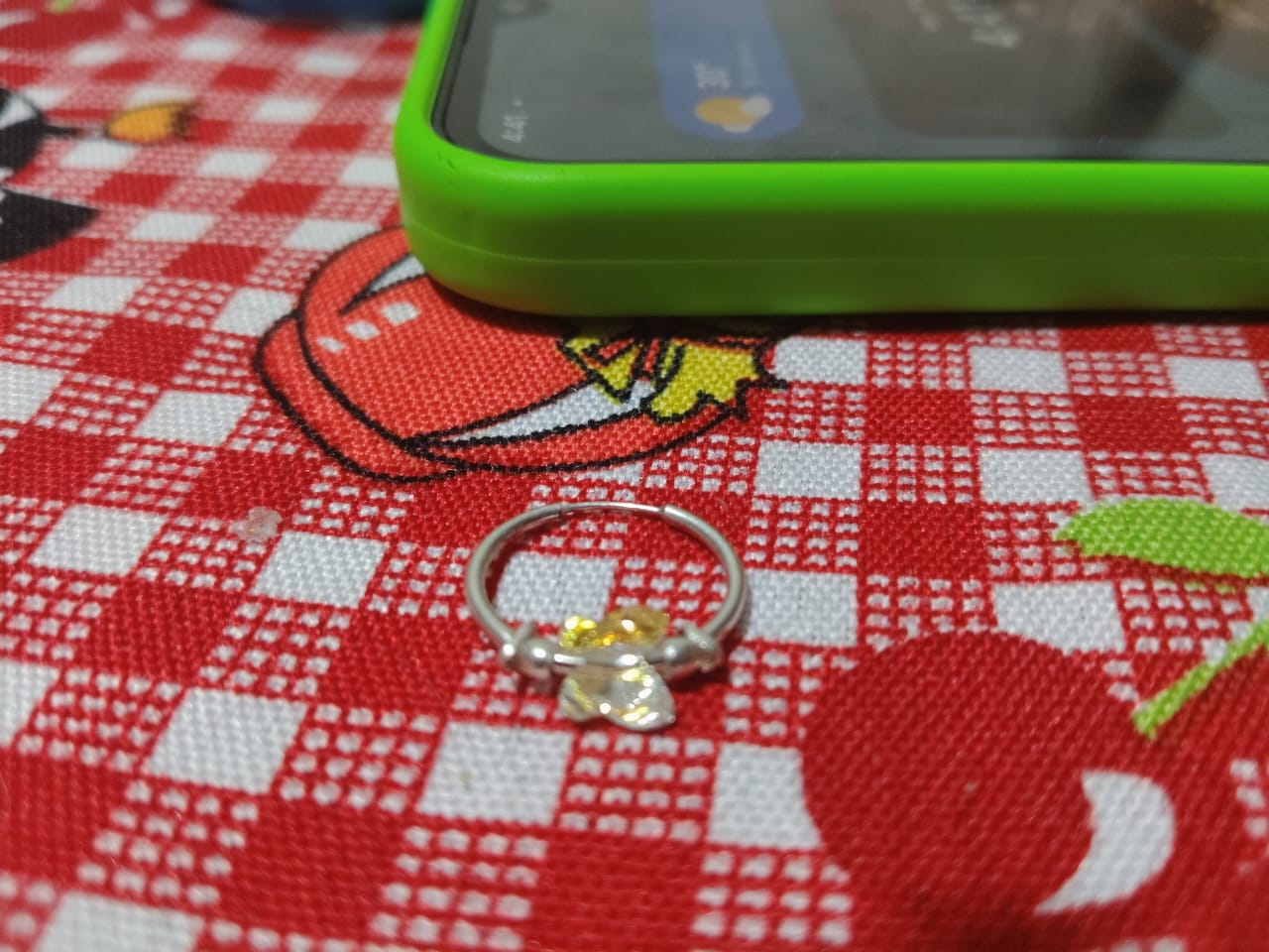Aretes de plata corazon